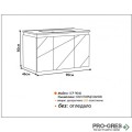 Долен PVC шкаф за баня 90см LED, Inter Ceramic ICP 9046 