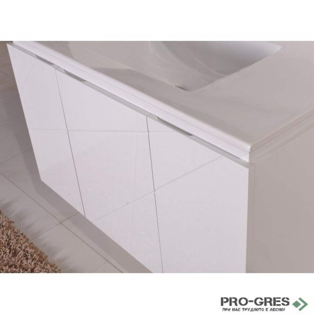 Долен PVC шкаф за баня 90см LED, Inter Ceramic ICP 9046 
