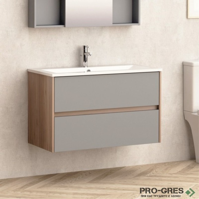 Долен шкаф за баня 91cm , Inter Ceramic  ICP 9055MG