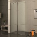 Параван за баня, с подвижна панта, профил хром, 80см, 6мм закалено стъкло Inter Ceramic ICS 122TR