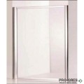 Параван за баня, фиксиран, хром, 70см, 4мм закалено стъкло, Inter Ceramic ICS 70T