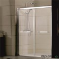Параван за баня, плъзгащи врати, хром,120см,6мм матирано стъкло, Inter Ceramic  ICS S195 / 120