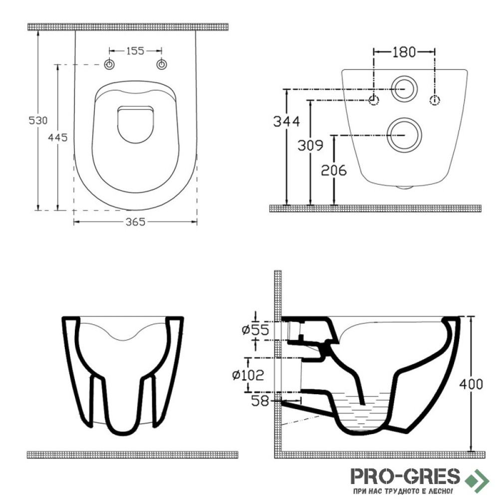 Kонзолна тоалетна чиния RIMLESS с капак, черен мат, Isvea INFINITY 10NF02001-2N, 40KF0521I-S