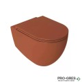 Kонзолна тоалетна чиния RIMLESS с капак, Isvea INFINITY Terracotta 10NF02001-2U, 40KF0543I-S
