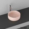 Мивка за баня ф36см за монтаж върху мебел/плот, розова, Isvea Infinity 10NF65036-2S