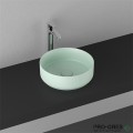Мивка за баня ф36см за монтаж върху мебел/плот, мента, Isvea Infinity 10NF65036-2T
