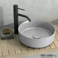 Мивка за баня ф36см за монтаж върху мебел/плот, светлосива, Isvea Infinity 10NF65036-2V