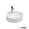 Мивка върху плот с отвор за смесител, ф42см, бял гланц Isvea Infinity 10NF65042