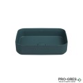 Мивка за баня 50х36см за монтаж върху мебел/плот, зелена Isvea Infinity 10NF65050-2P