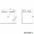 Мивка върху плот с отвор за смесител, 60x40см, бежова Isvea Infinity 10NF65060-2K