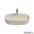 Мивка върху плот с отвор за смесител, 60x40см, бежова Isvea Infinity 10NF65060-2K