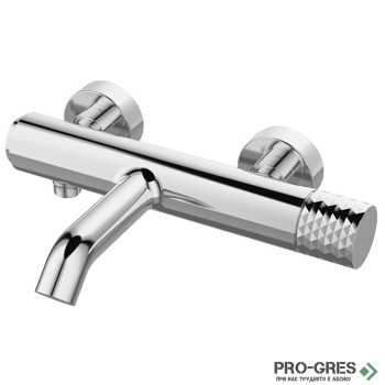 Смесител стенен за вана и душ, хром Karag  Joan Brass Pattern 24603-425A-BP