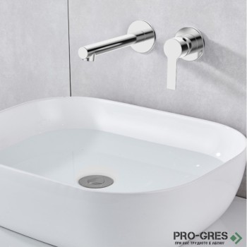 Смесител за мивка за вграждане, хром, Karag TATI 28816