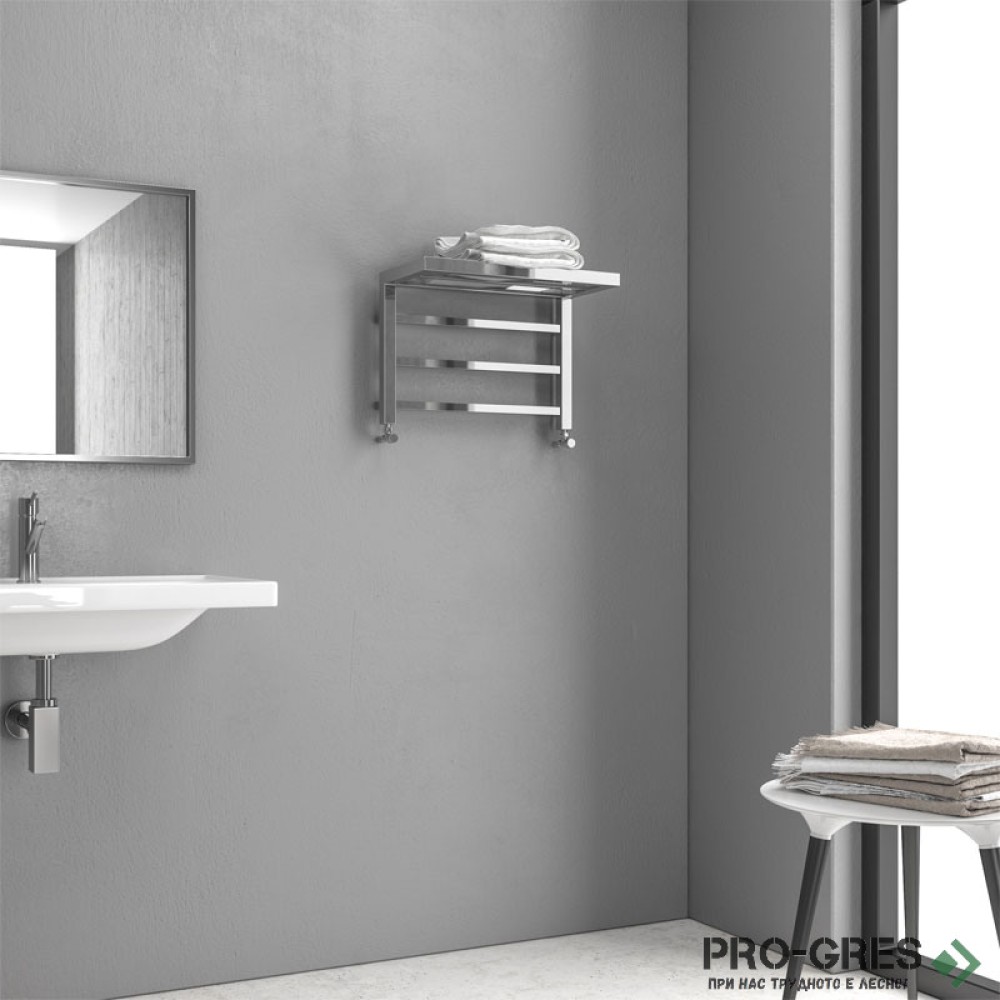 Лира за баня, стоманена, хром, Karag, Design 1, 5206836062952