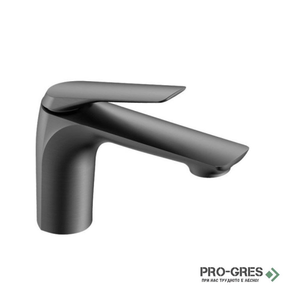 Нисък смесител за мивка, антрацит, Karag Lea Gun Metal B05001