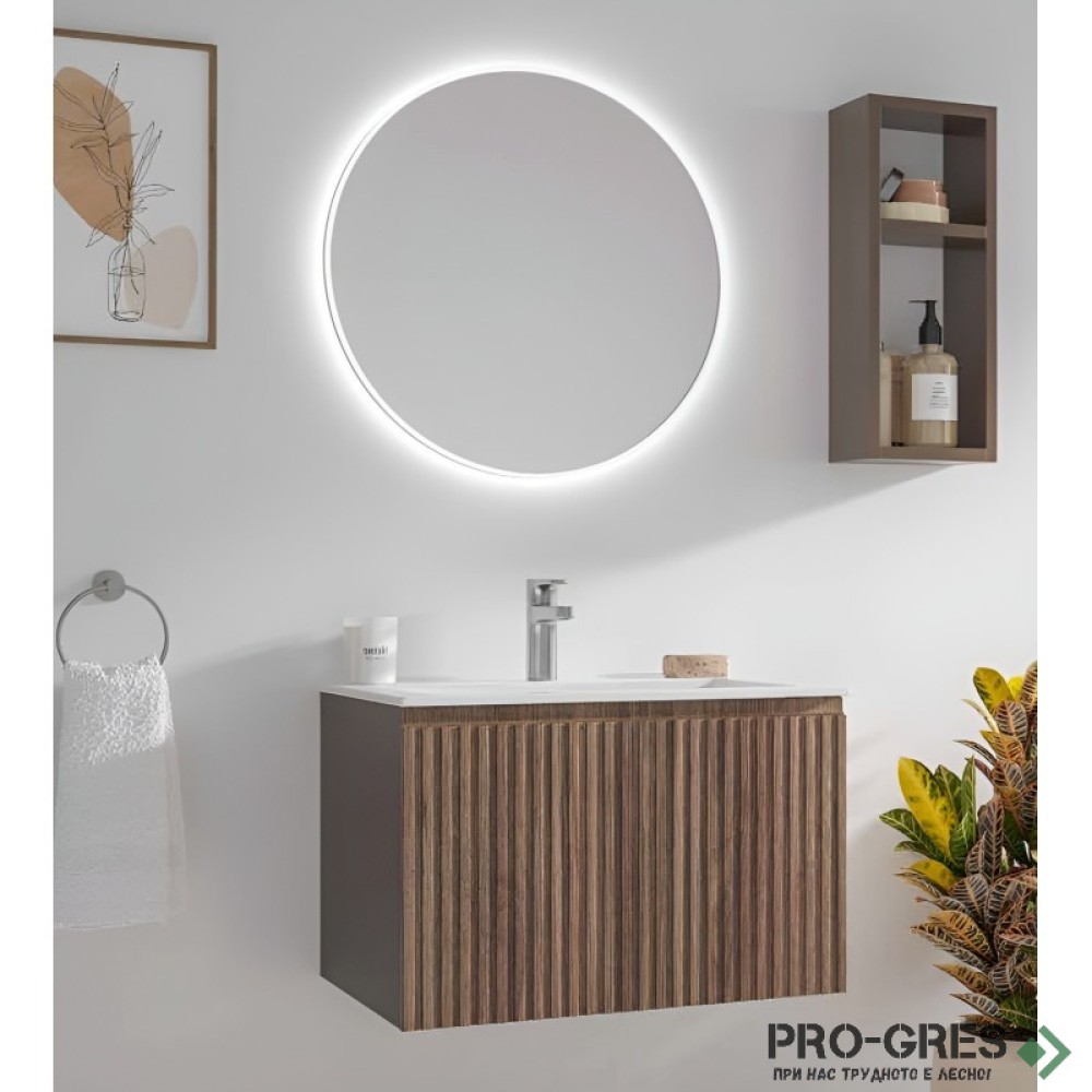 Шкаф за баня 59,5x45,5х45см с мивка MDF, KION 60, Karag