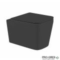 Конзолна тоалетна чиния 53х36.5 см, черен мат KARAG LT 057E-UQ1-MB