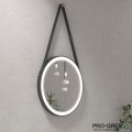 Огледало за баня с Led осветление, ф50 см, черна рамка Karag ANATOLI PIM 0154