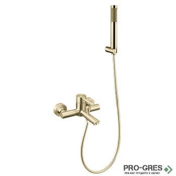 Стенен смесител за душ и вана, златист, Karag Artemis SO903F12-O