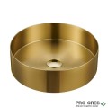 Мивка за баня ф38х11см за монтаж върху мебел/ плот, Karag Venus Gold