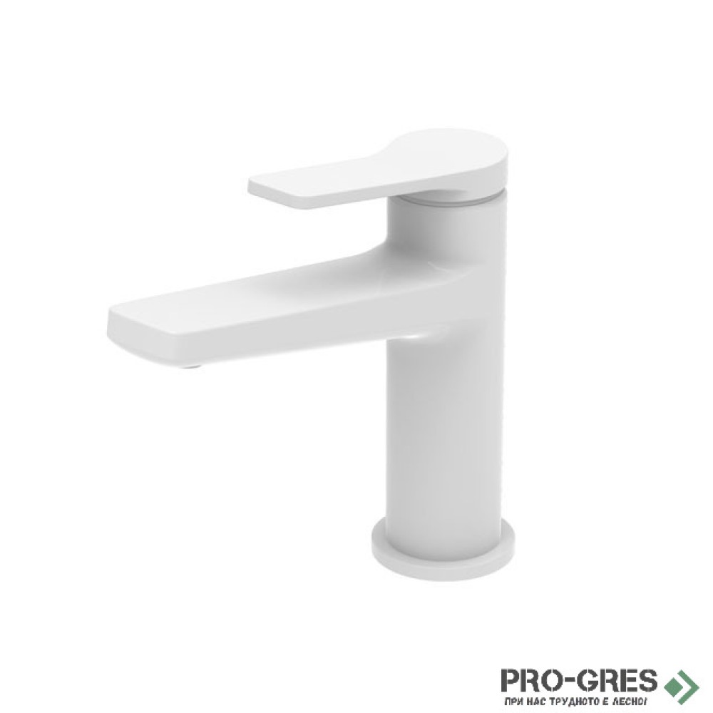 Смесител за мивка, стоящ, бял мат KARAG ANDARE WNW168073PH