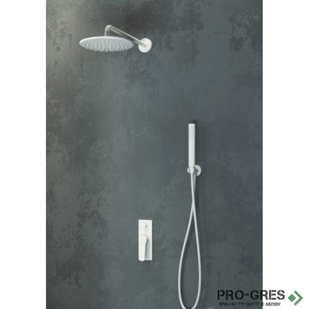 Комплект душ система за вграждане, бял мат, Karag SET ANDARE WNXSET73PH