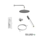 Комплект душ система за вграждане, бял мат, Karag SET ANDARE WNXSET73PH