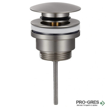 Витло за сифон за мивка с/без преливник, неръждаема стомана Karag Eternity Brushed Steel AC614
