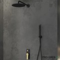 Душ комплект за вграждане, черен мат/бронз, Karag, Andare Nero-Bronze, ANDARE NERO-BRONZE
