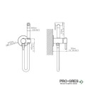 Хигиенен душ за вграждане, хром, Karag ARTEMIS SO746-C