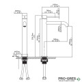 Висок смесител за мивка satinato,Artemis Satinato B99002-S KARAG
