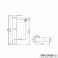 Висок смесител за мивка, без изпразнител 11/4, хром Karag Delos E02FA382H-CP