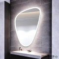 Огледало за баня с Led осветление, 65х100 см, бяла рамка, KARAG ELENA White