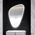 Огледало за баня с Led осветление, 65х100 см, бяла рамка, KARAG ELENA White