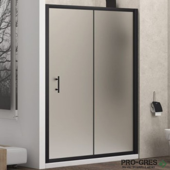 Преграден параван, черен профил,избор на размери Karag FLORA 500 Nero Icy