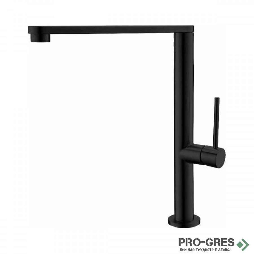Висок смесител за кухня, с плосък чучур, Karag, Monica K935 MATTE BLACK