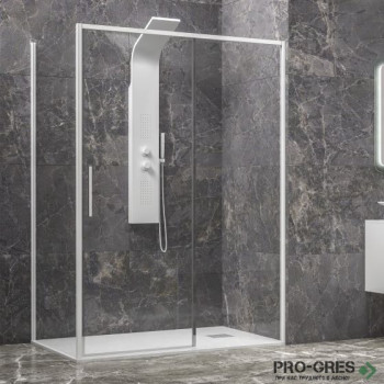 Душ кабина, бял профил,избор на размери Karag Lea 400 & L-3811 Bianco
