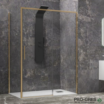 Душ кабина, златен мат профил,избор на размери Karag Lea 400 & L-3811 Oro