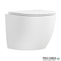 Конзолна тоалетна чиния 49х37 см,Rimless, бял мат KARAG MILOS LT-046E-NRMW