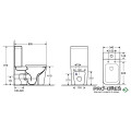 Моноблок без ръб, комбинирано оттичане, Rimless ,черен мат, KARAG IOS LT2175A-RMB Моноблок без ръб, комбинирано оттичане, Rimless ,черен мат, KARAG IOS LT2175A-RMB