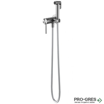 Хигиенен душ за вграждане с тяло, неръждаема стомана Karag Eternity Brushed Steel S19058