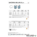 Правоъгълна душ кабина 1200-1500х700-900х2000мм 8мм плъзгаща врата Soft-Close и прозрачно стъкло с Nano-Skin покритие, черен мат Karag Santorini 400 Cromo