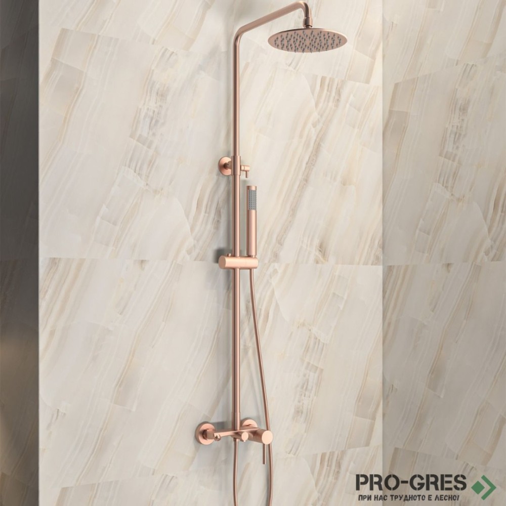 Душ система със смесител, розово злато KARAG NEW ARTEMIS SO551B-RG