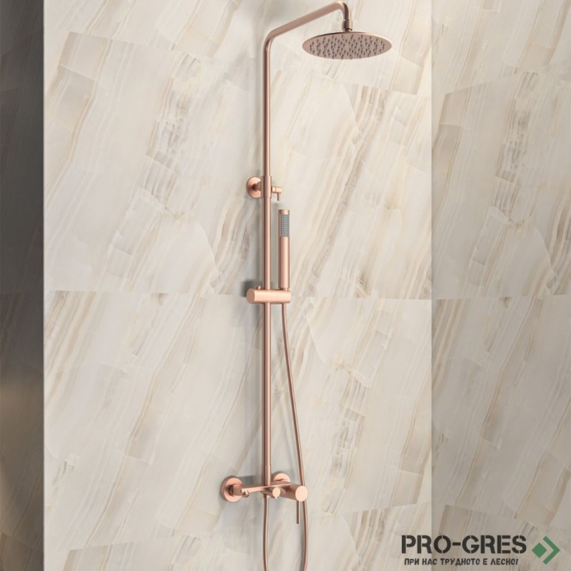 Душ система със смесител, розово злато KARAG NEW ARTEMIS SO551B-RG