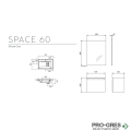 Шкаф за баня 600х380х450мм с мивка MDF, SPACE 60, Karag