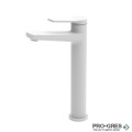 Смесител за мивка с високо тяло, бял мат KARAG ANDARE BIANCO WNW168B73PH