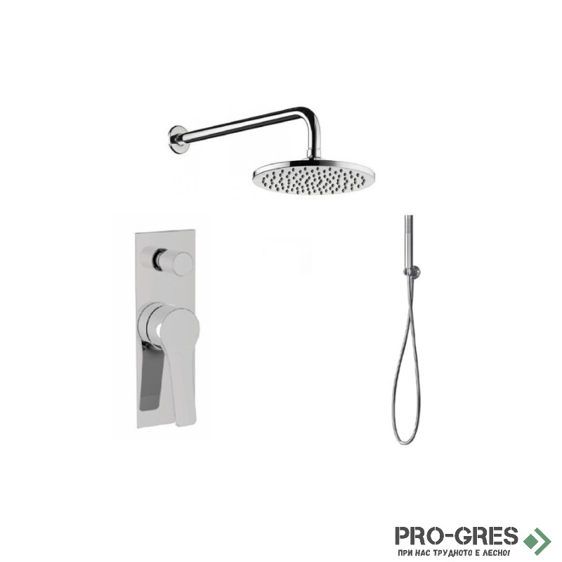 Комплект душ система за вграждане, хром Karag SET ANDARE WNXSET73C