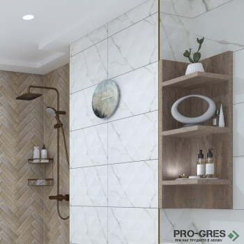Плочки за баня Kera Tile Aston Gold Matt 33.3×90 см