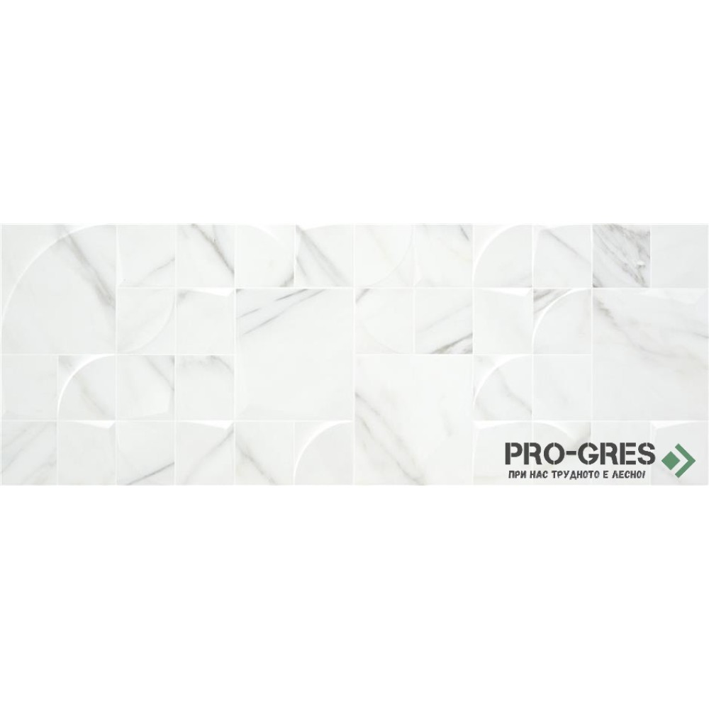 Фаянс Qube Aston White Matt 33.3×90 см