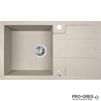 Гранитна кухненска мивка 76×44см  LAVEO Barbados SBB 411T